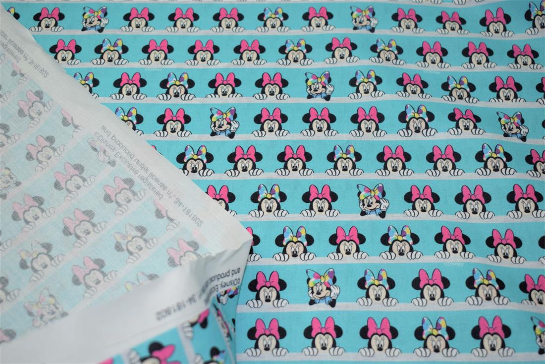 Turquoise Mickey Mouse Print Little Johnny Disney Minnie Play 100%…