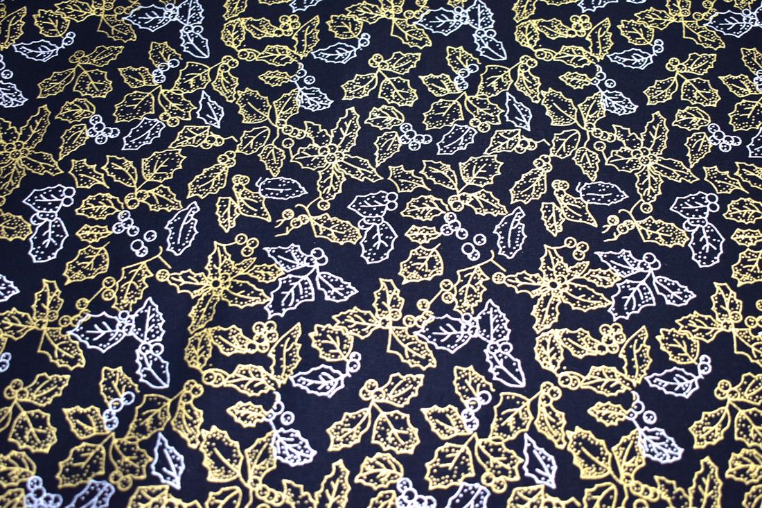 Black Printed 100% Cotton Fabric