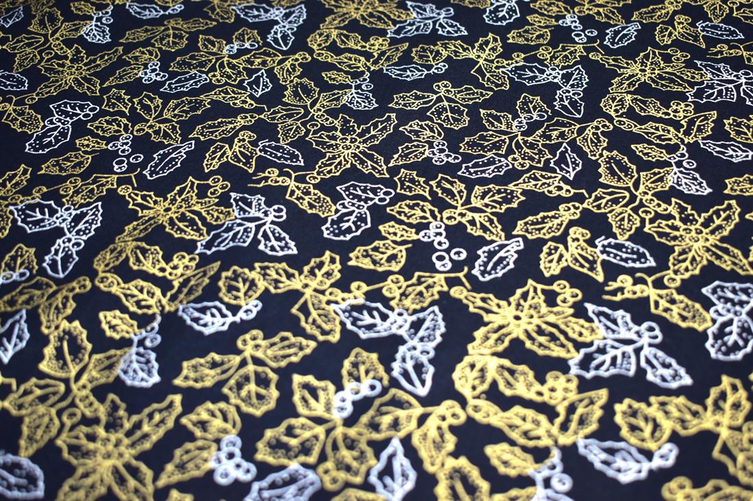 Black Printed 100% Cotton Fabric