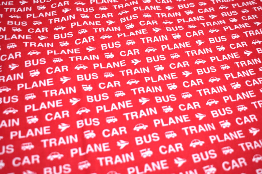 Red Printed 100% Cotton Poplin Fabric