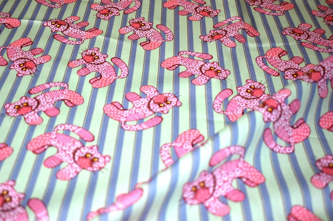 Mint Printed 100% Cotton Poplin Fabric