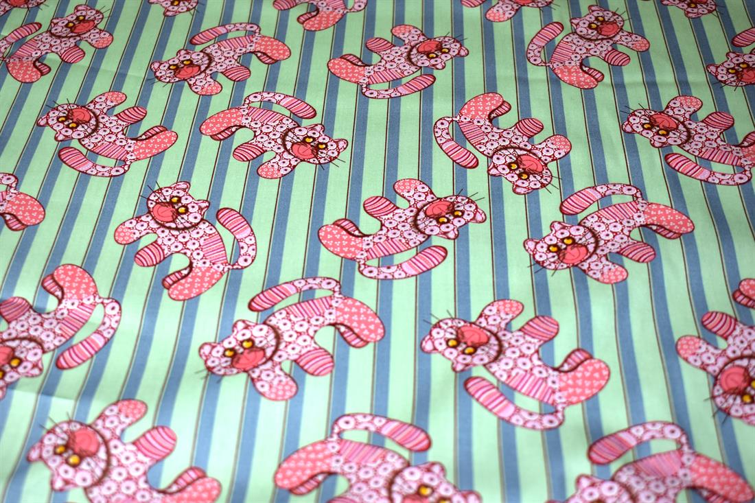 Mint Printed 100% Cotton Poplin Fabric