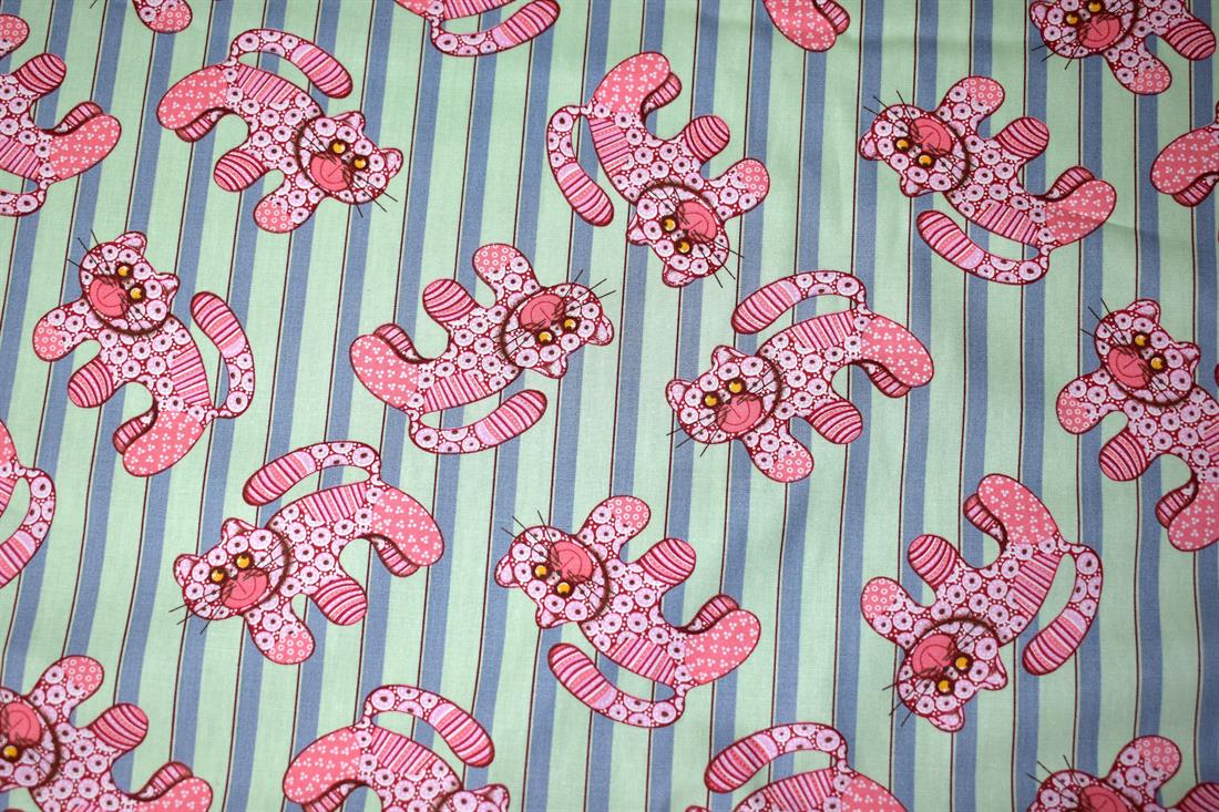 Mint Printed 100% Cotton Poplin Fabric