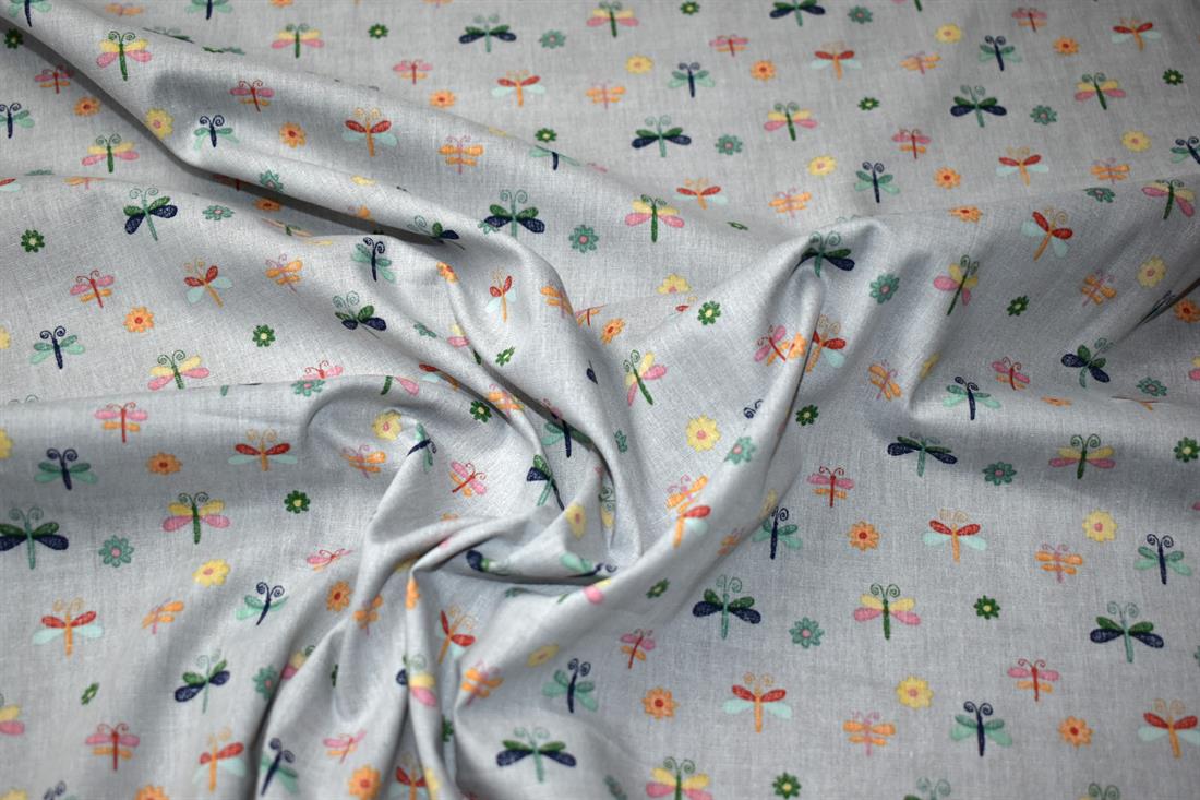 Light Grey Cotton Fabric Poplin
