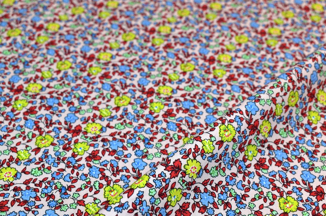 Printed Floral 100% Cotton Poplin Fabric