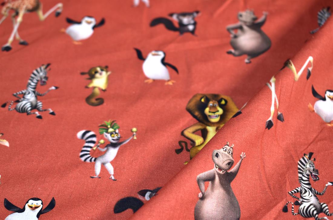 Rust Printed 100% Cotton Poplin