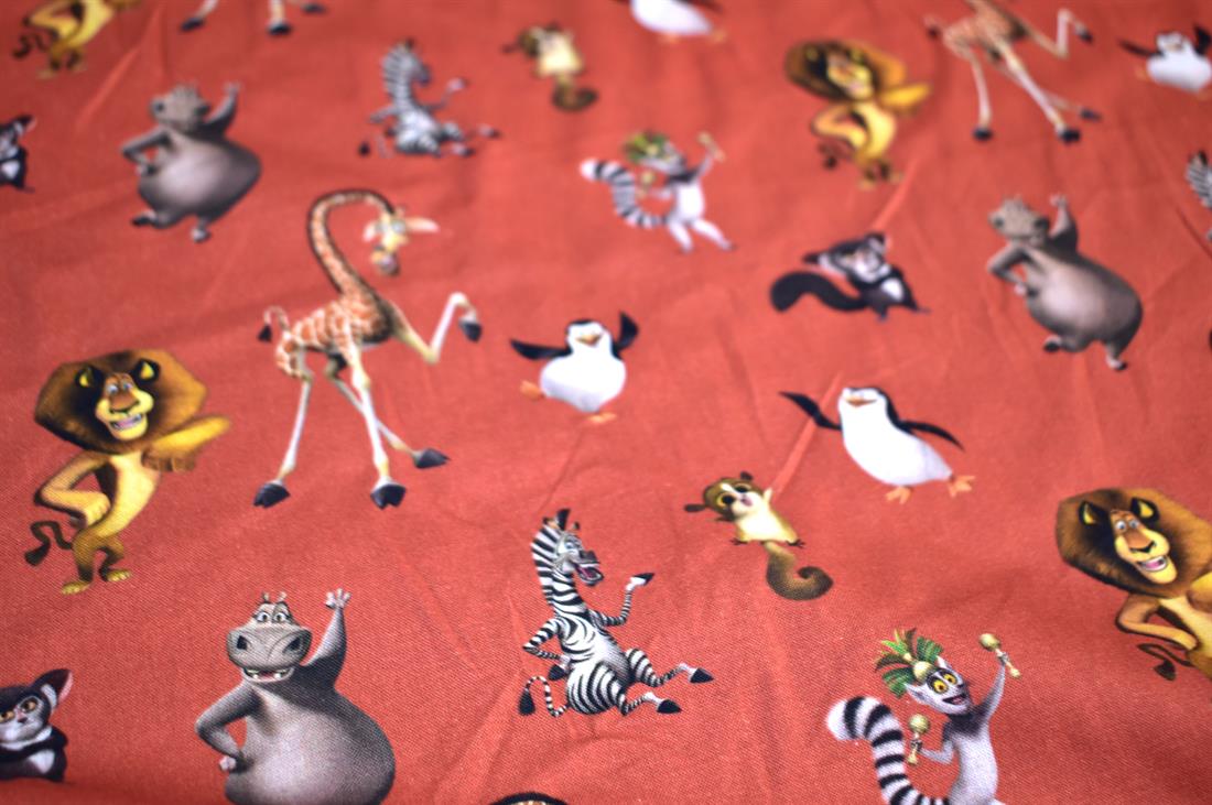 Rust Printed 100% Cotton Poplin