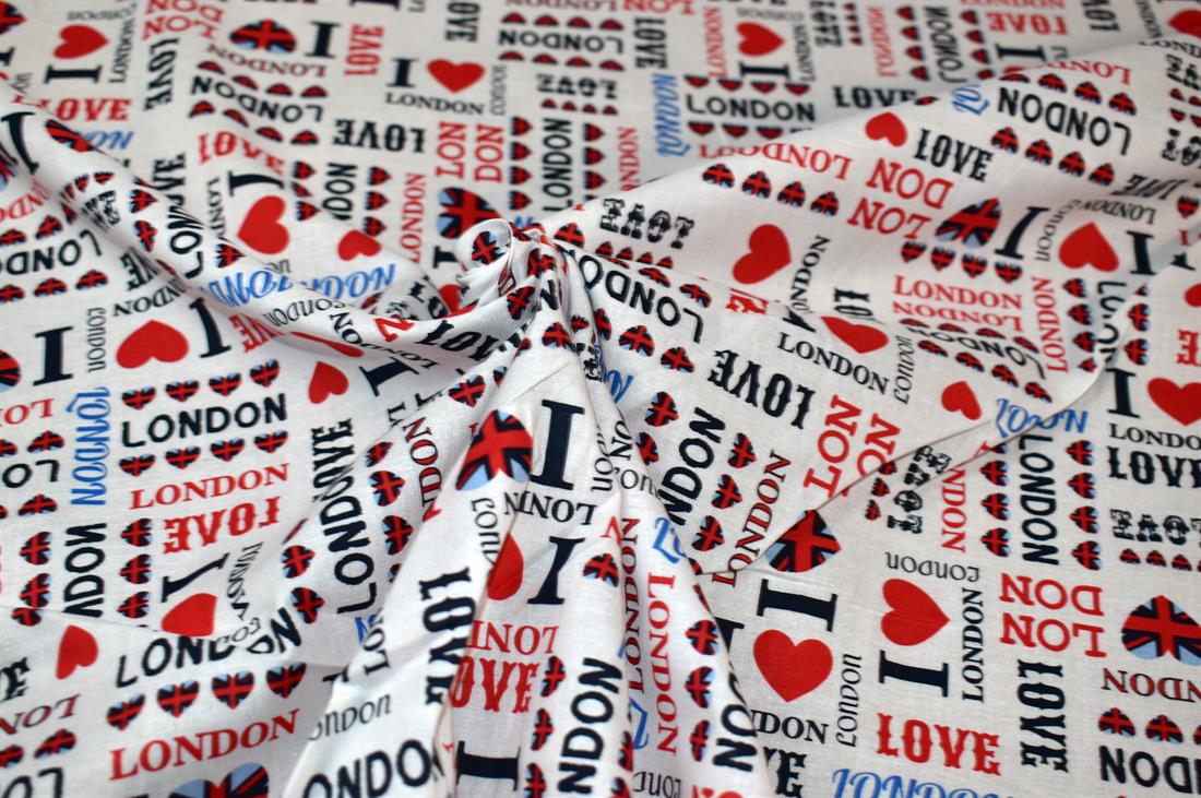 White Printed 100% Cotton Fabric