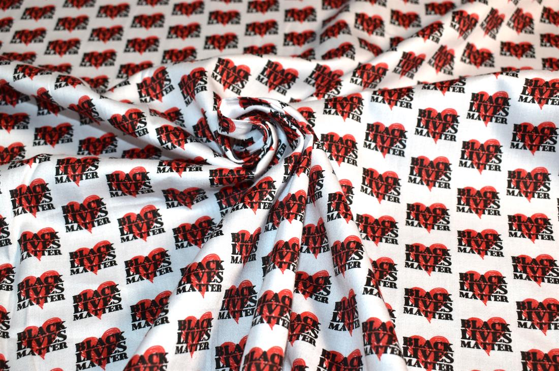 White Printed 100% Cotton Fabric