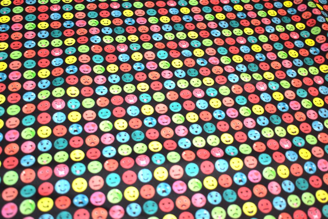 Black Printed 100% Cotton Fabric