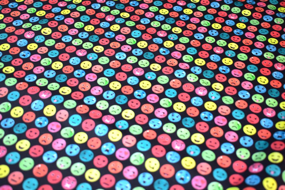 Black Printed 100% Cotton Fabric