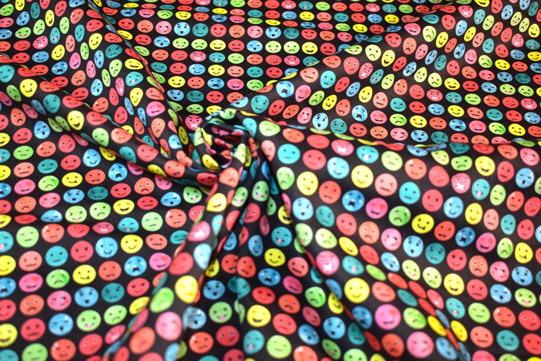 Black Printed 100% Cotton Fabric