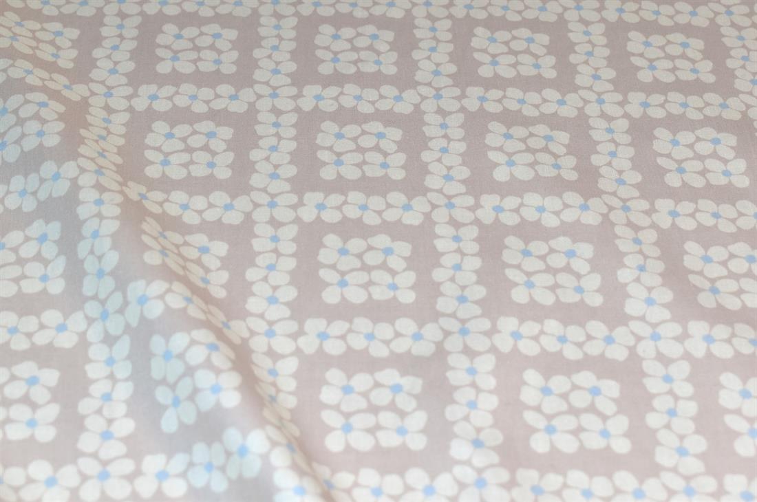 Light Brown Printed 100% Cotton Fabric