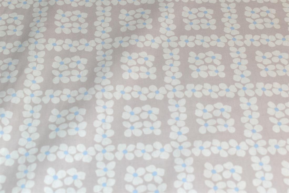Light Brown Printed 100% Cotton Fabric