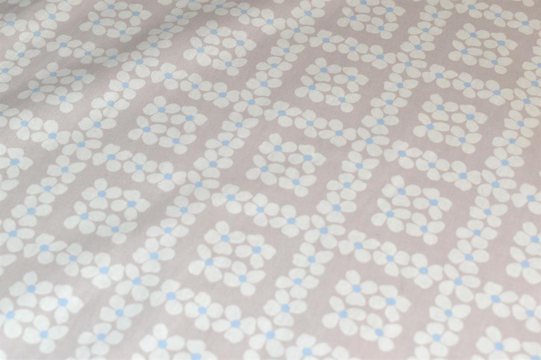 Light Brown Printed 100% Cotton Fabric