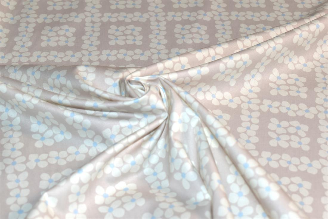 Light Brown Printed 100% Cotton Fabric