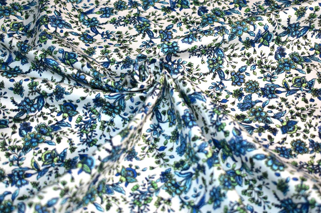 White Printed 100% Cotton Fabric