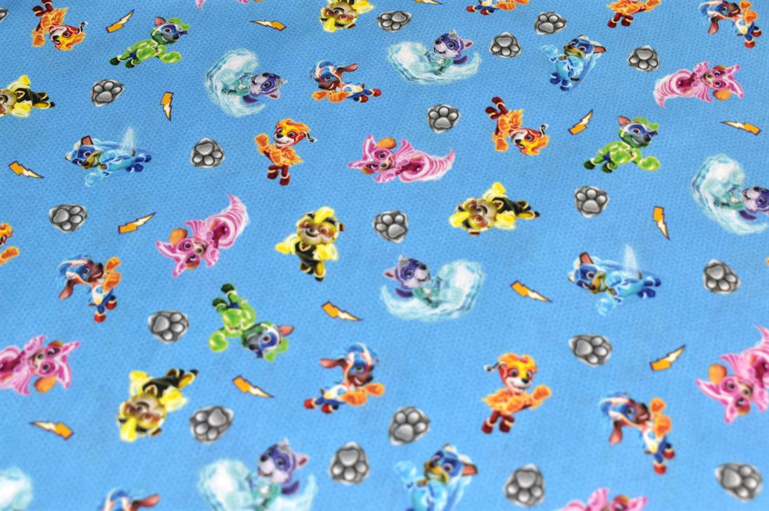 Blue Little Johnny Printed 100% Cotton Fabric