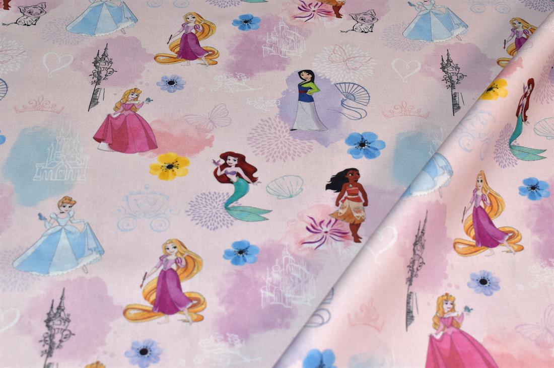 Pink Little Johnny Printed 100% Cotton Fabric