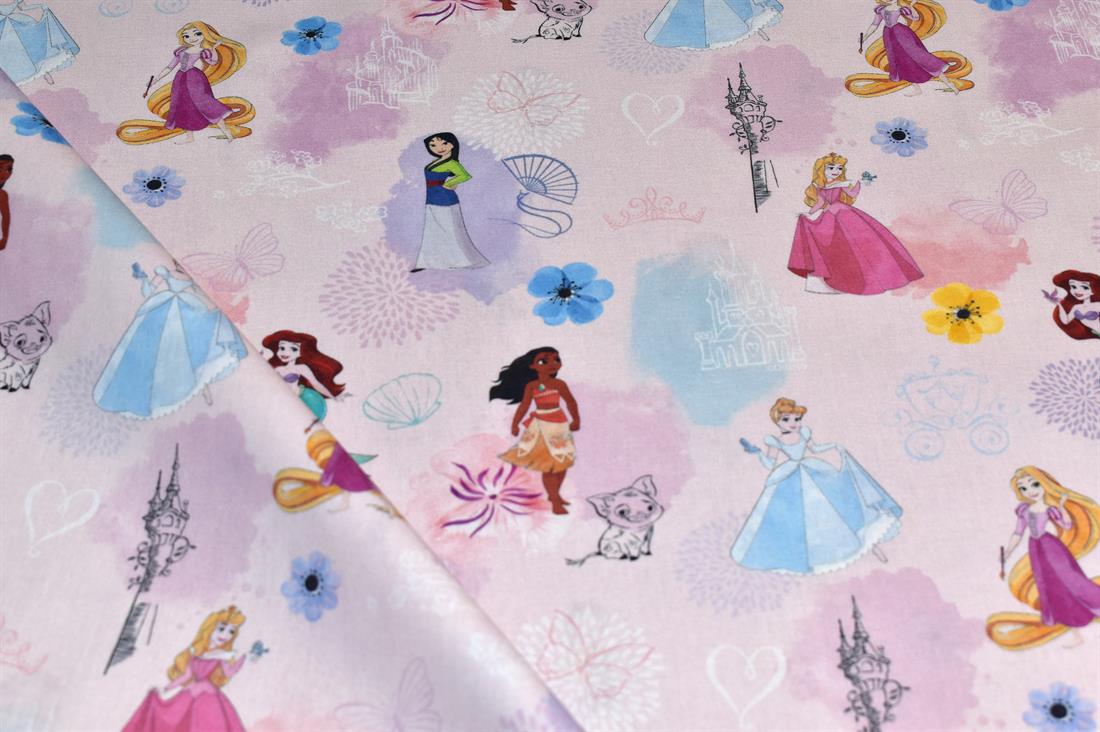 Pink Little Johnny Printed 100% Cotton Fabric