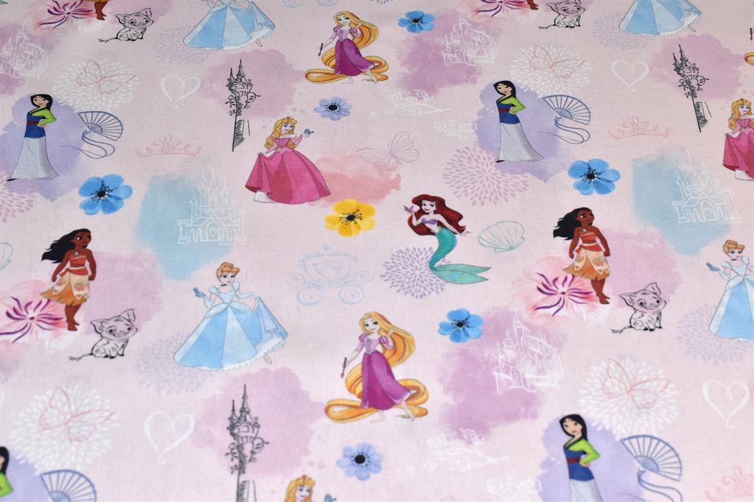 Pink Little Johnny Printed 100% Cotton Fabric