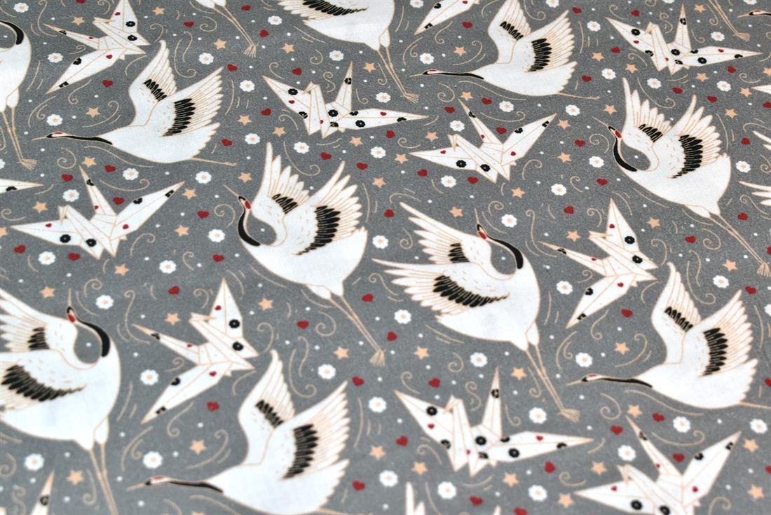 Grey Little Johnny Printed 100% Cotton Fabric