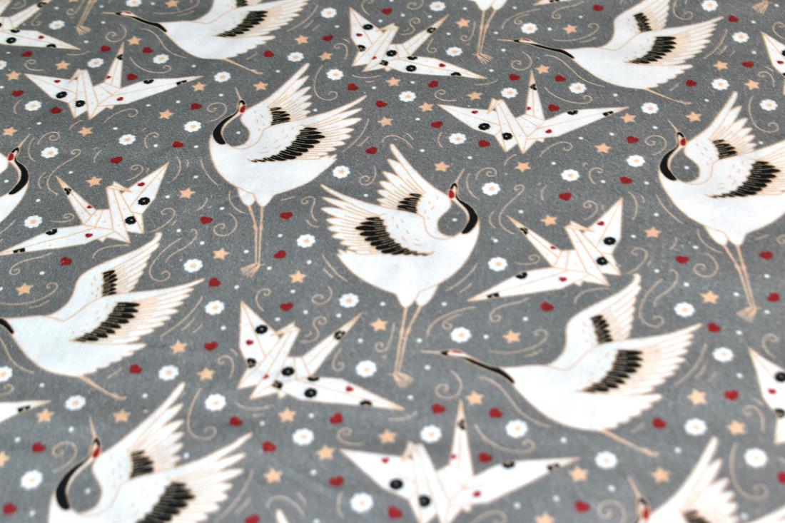 Grey Little Johnny Printed 100% Cotton Fabric