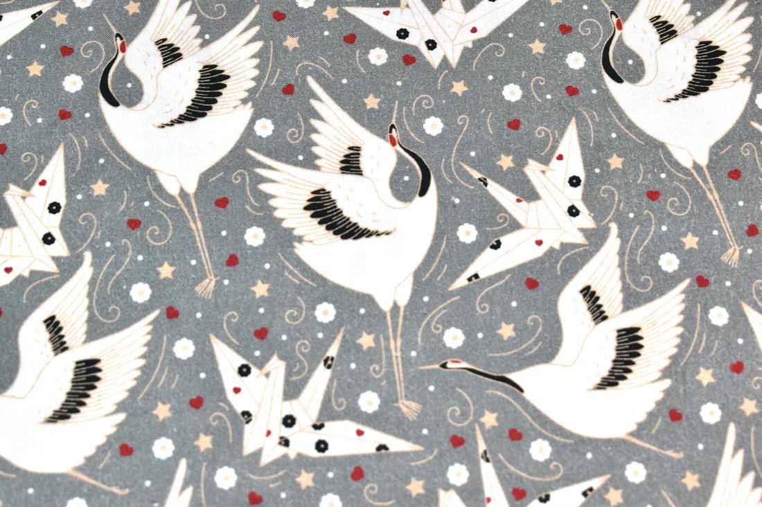 Grey Little Johnny Printed 100% Cotton Fabric