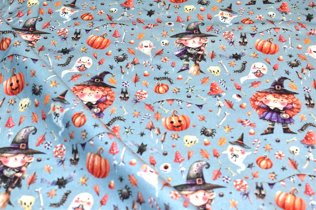 Grey Little Johnny Printed 100% Cotton Fabric
