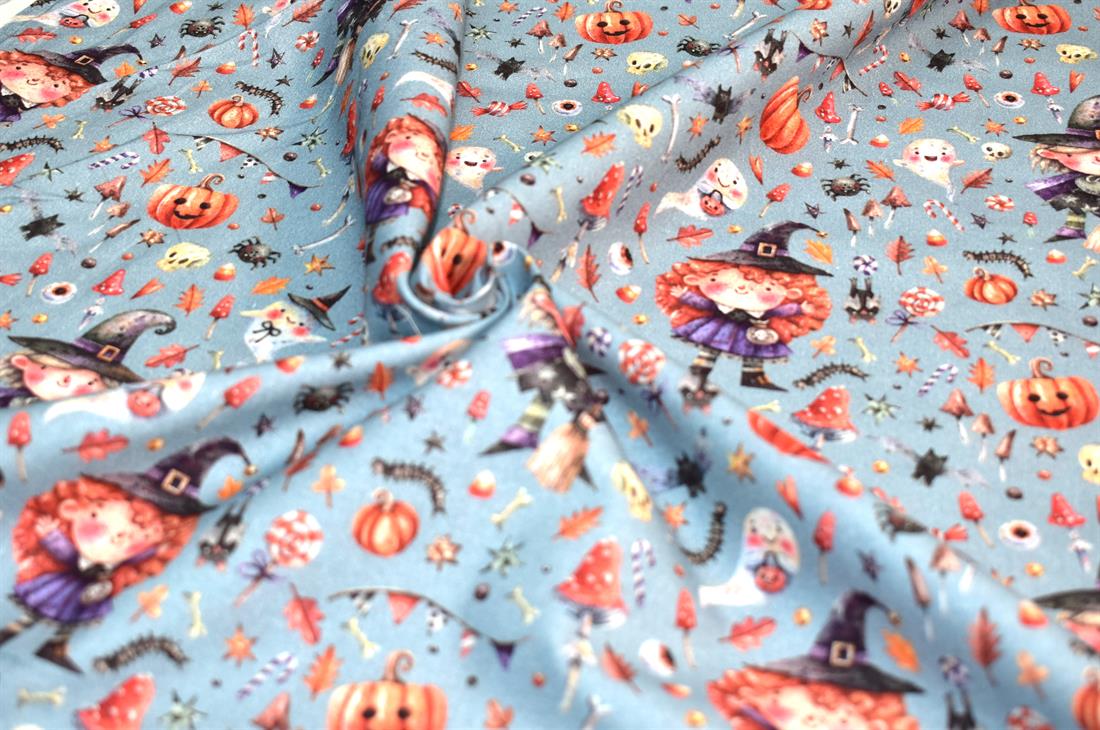 Grey Little Johnny Printed 100% Cotton Fabric