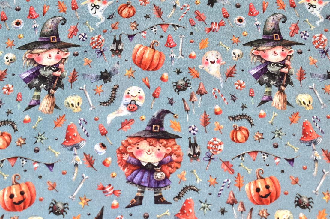 Grey Little Johnny Printed 100% Cotton Fabric