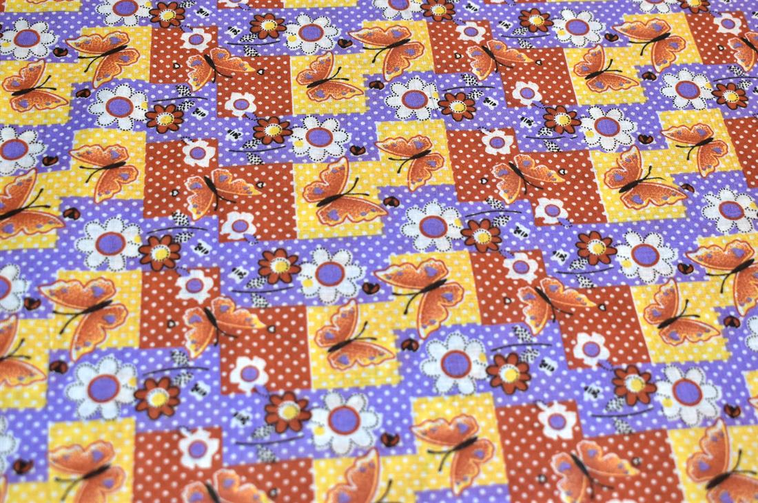 Butterfly Printed Cotton Fabric