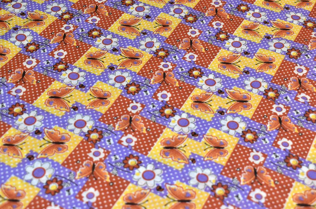 Butterfly Printed Cotton Fabric