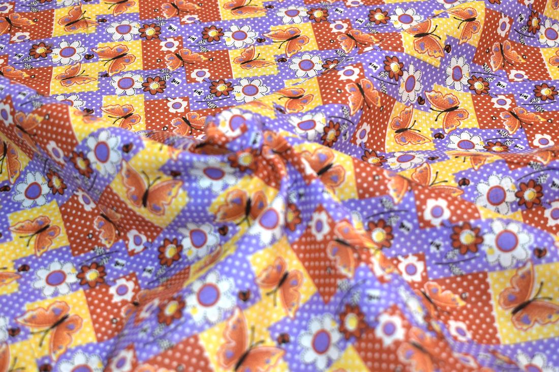 Butterfly Printed Cotton Fabric