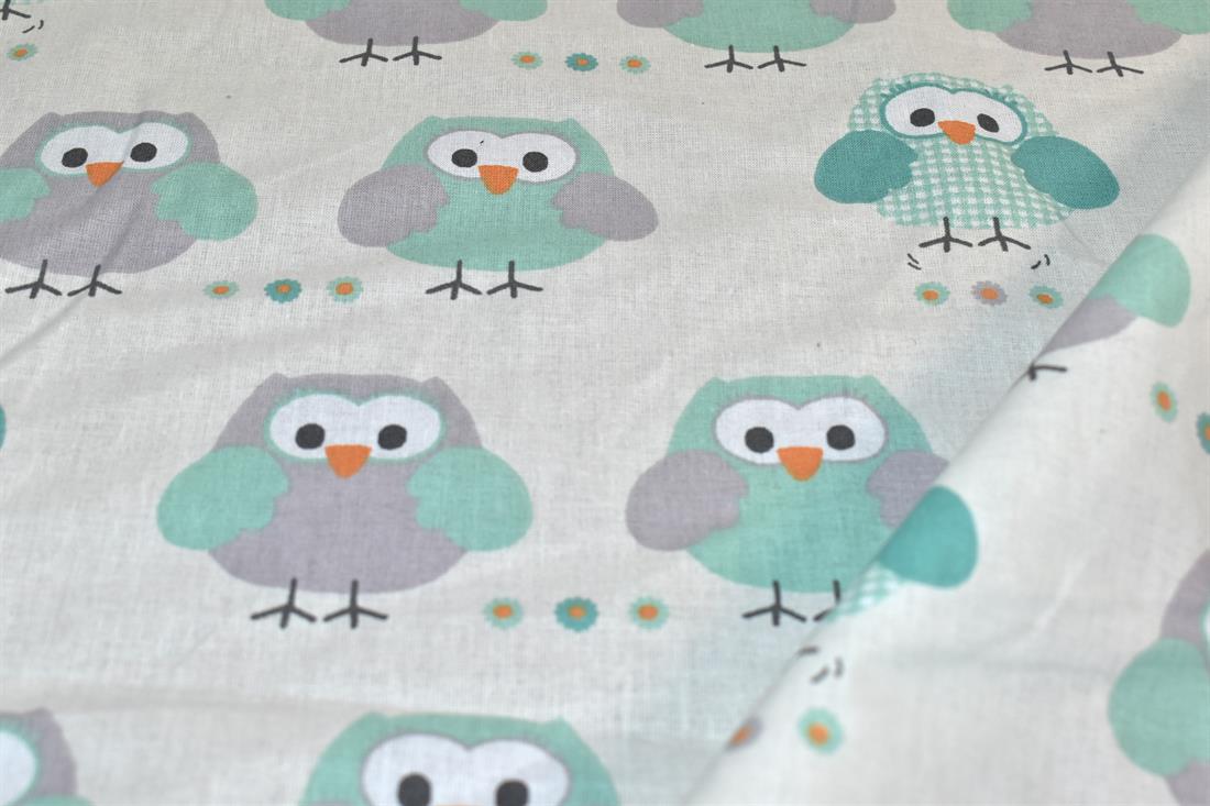 Ivory Brid Printed 100% Cotton Fabric