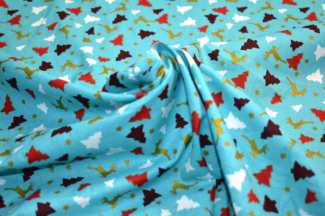 Christmas Printed 100% Cotton Fabric