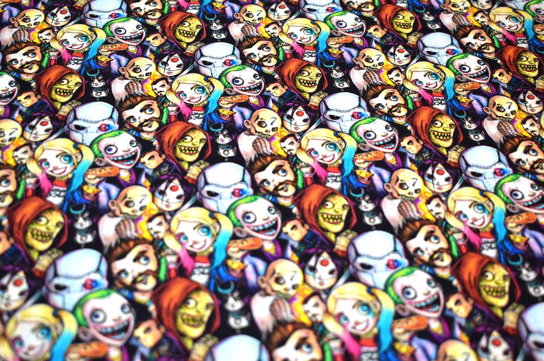 Halloween The Scare Squad Printed 100% Cotton Fabric