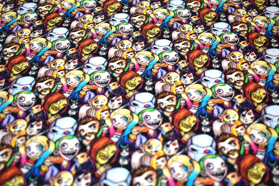 Halloween The Scare Squad Printed 100% Cotton Fabric