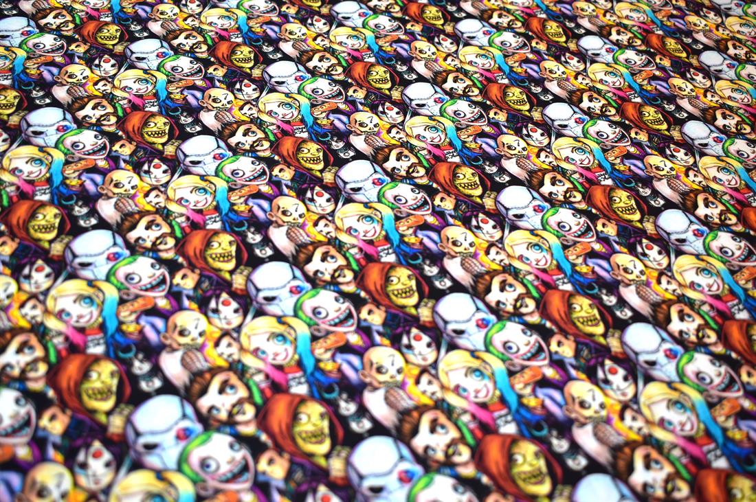 Halloween The Scare Squad Printed 100% Cotton Fabric