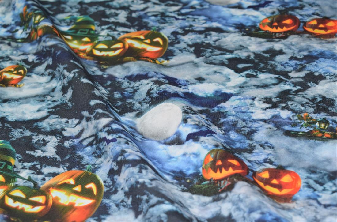 Dark Navy Castle Print 100% Cotton