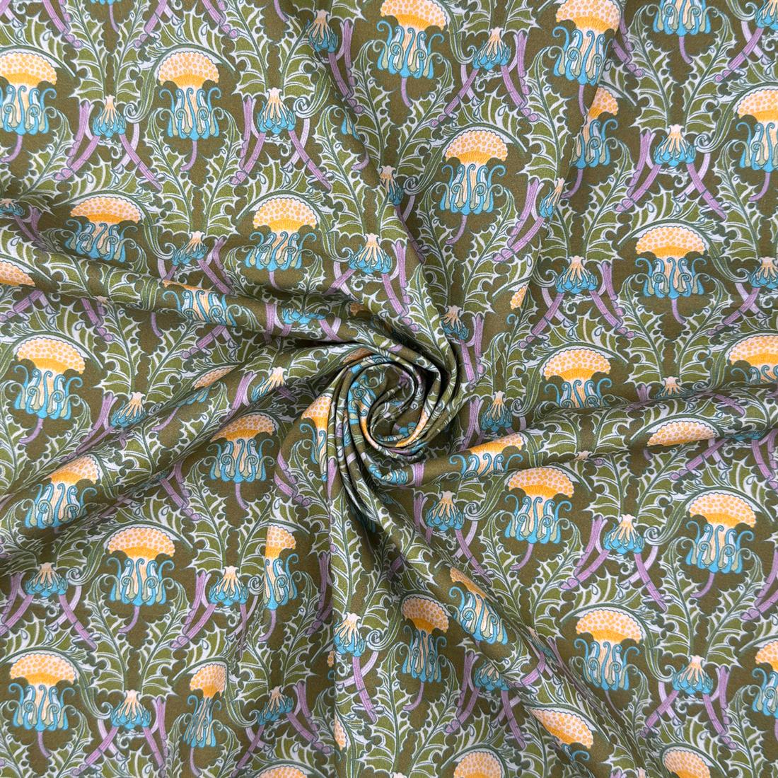 Maurice Pillard Verneuil Thistle William Morris Crafty 100% Cotton…