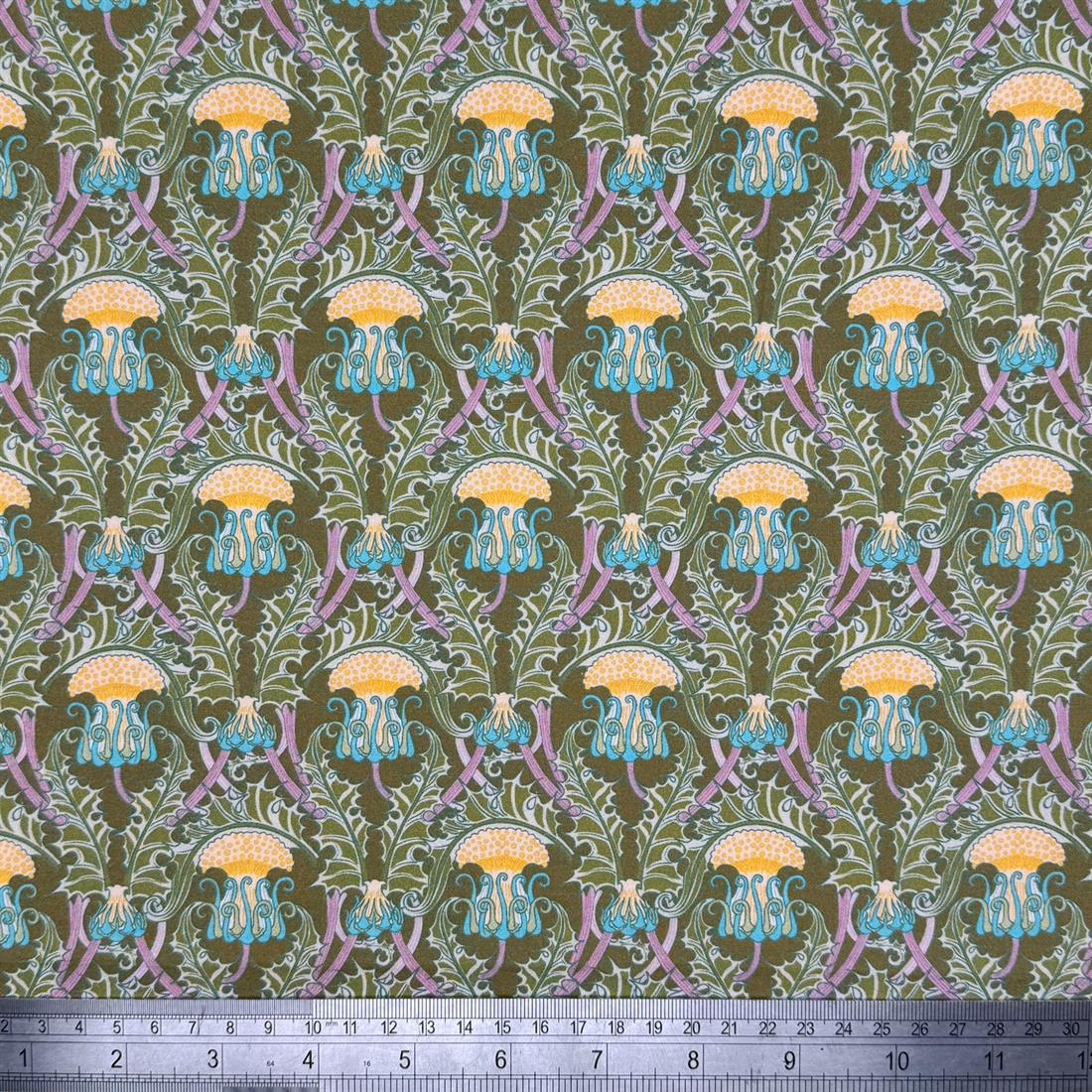Maurice Pillard Verneuil Thistle William Morris Crafty 100% Cotton…