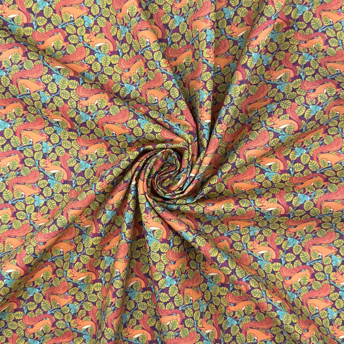 Maurice Pillard Verneuil Squirrels William Morris Crafty 100% Cotton…