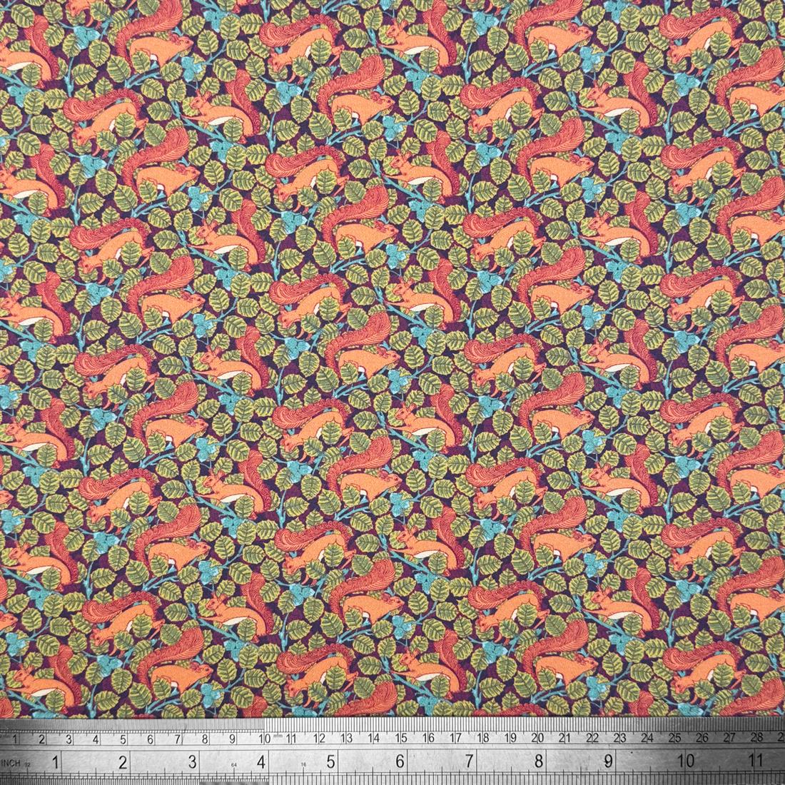 Maurice Pillard Verneuil Squirrels William Morris Crafty 100% Cotton…