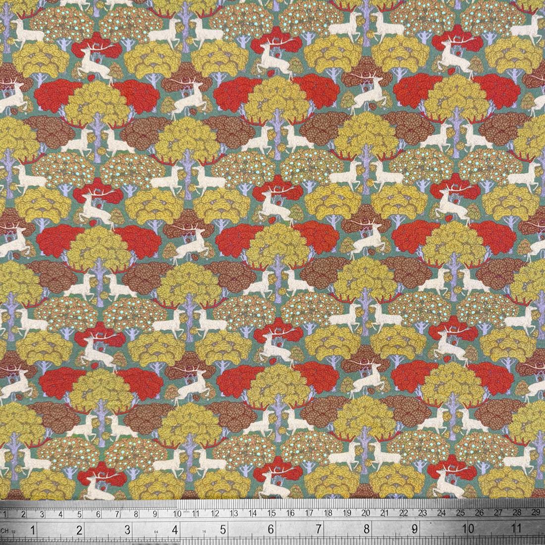 Maurice Pillard Verneuil Deer William Morris Crafty 100% Cotton Fabric