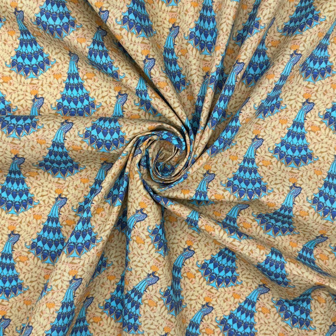 Maurice Pillard Verneuil Peacock William Morris Crafty 100% Cotton…