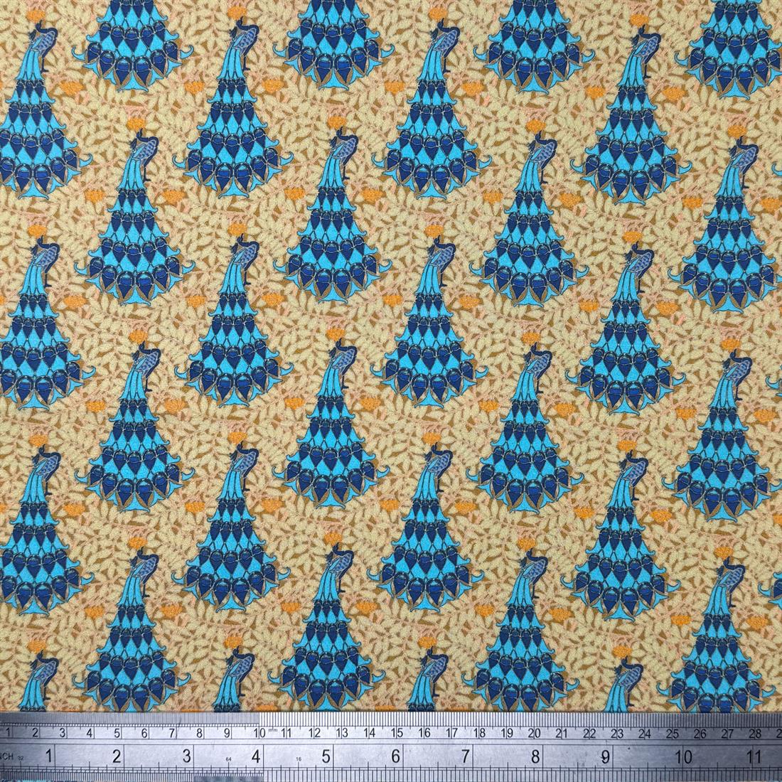 Maurice Pillard Verneuil Peacock William Morris Crafty 100% Cotton…