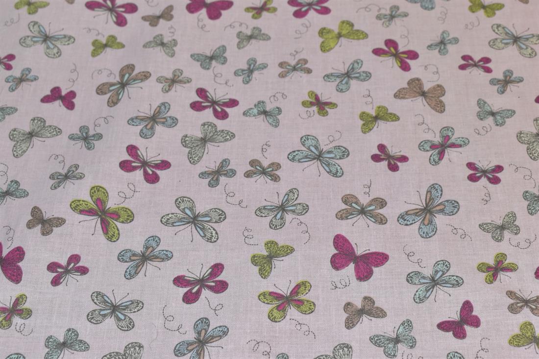 Woodland Butterflies Printed 100% Cotton Lifestyle Fabric