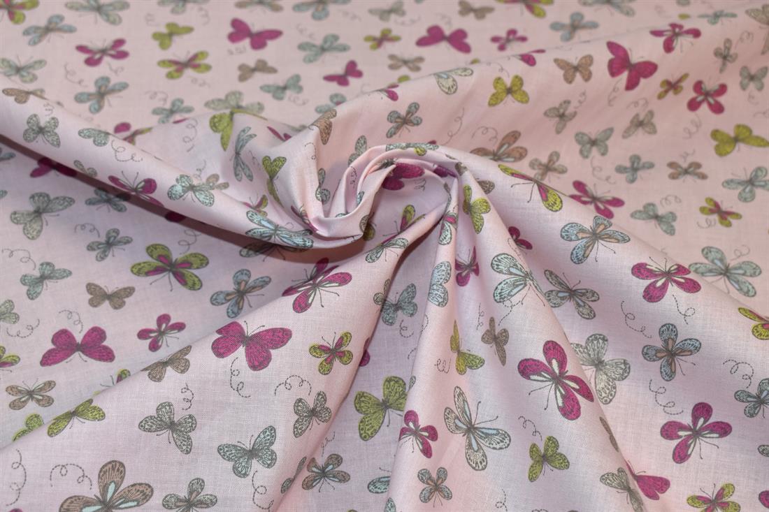 Woodland Butterflies Printed 100% Cotton Lifestyle Fabric