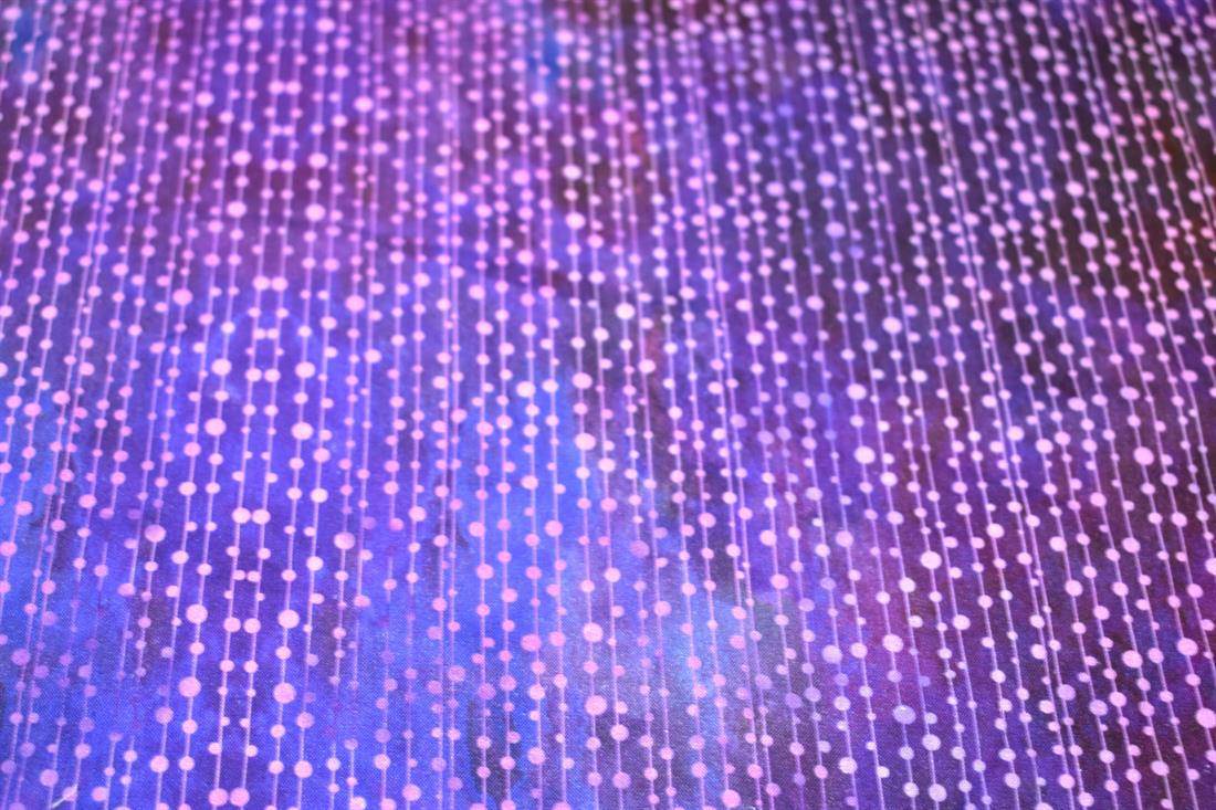 Purple Spots/Strips Printed 100% Cotton Fabric